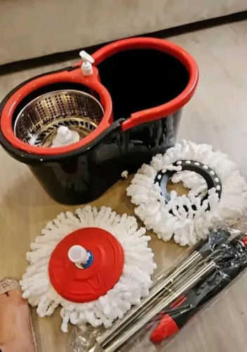 Mop giratório com cesto inox
