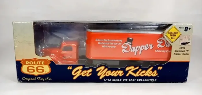 1948 Diamond T Tractor Trailer 1992 Ertl 1/43 (caixa)