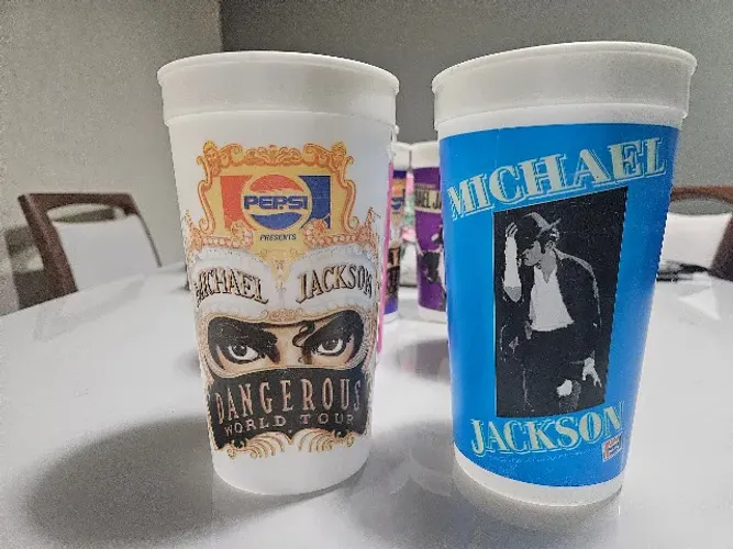 Copos Pepsi Michael Jackson Dangerous Tour originais