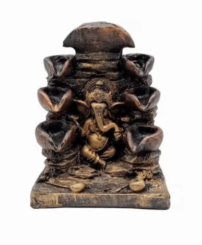 Incensário Cascata Ganesha em Resina
