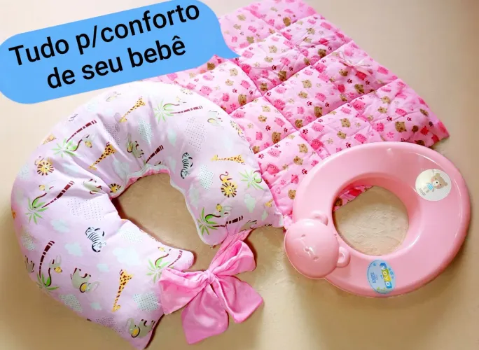 Assento sanitário para bebê, Almofadas p/ recém nascido e trocador, novos