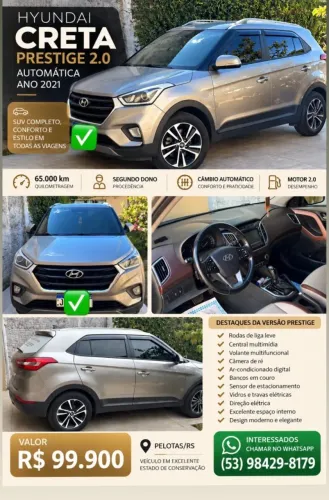 Hyundai Creta Prestige 2.0 16V Flex Aut. 2021