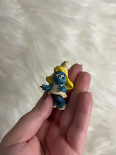 Miniatura Smurfette antiga