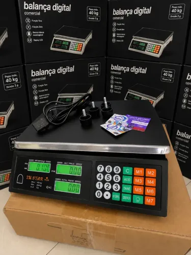 Balança Digital 40kg | Pesa Peixe Frutas Frangos Mercesria