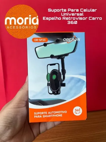 Suporte Celular para Retrovisor de Carro Automotivo - 360°