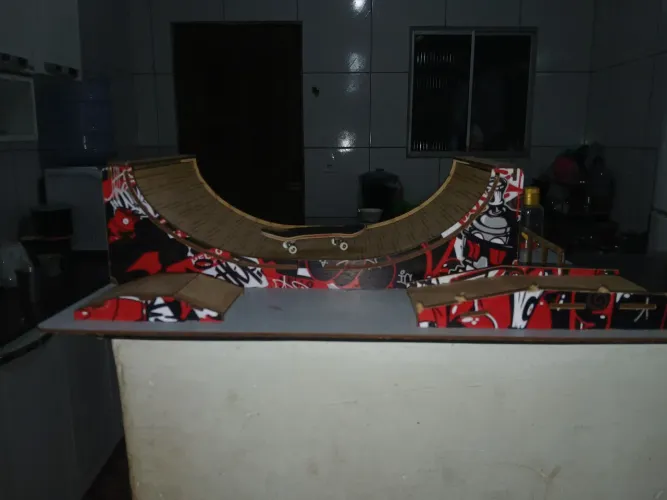 skate de dedo + pista de skate