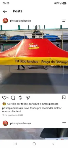 Tenda sanfonada reforçada 