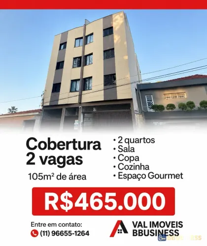 Cobertura à Venda com 105Mm² 1 quarto 2 VAGAS- Boa Vista, São Caetano do Sul, SP