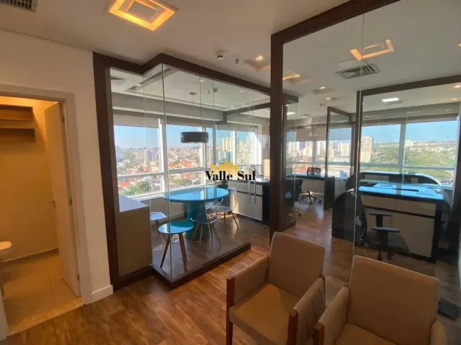 Sala Comercial 100% Mobiliada no Navarro Building | 46m², Pronta para Uso e Ar Central - A
