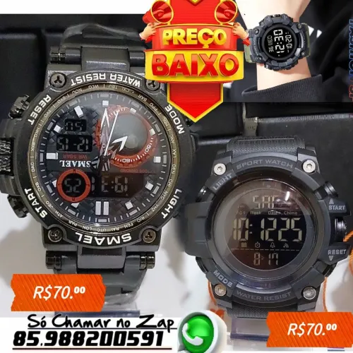 Relógio Digital Masculino Skmei - Esportivo - Impermeável