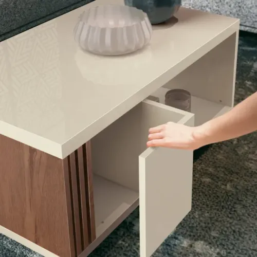 Mesa de Centro Pratica com Rodízios Edn