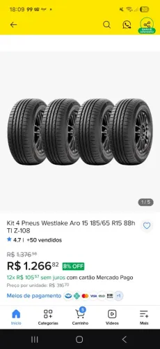 Pneus Novos