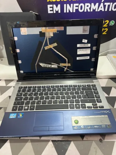Carcaça com placa mãe notebook Acer Aspire 4830T i3