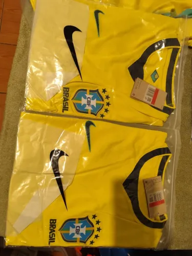 2X Camisas Brasil Torcedor Amarela - Tam G