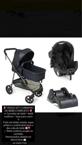 Carrinho de bebê + Bebê conforto 