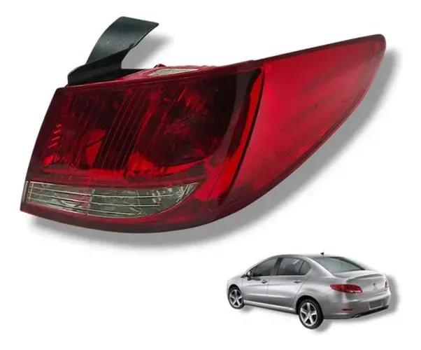 Lanterna Traseira Peugeot 408 2012 2013 2014 2015 Direita Direito/passageiro Vermelho