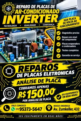 Reparo placas ar condicionado inverter