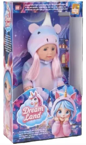Boneca Unicornio Dream Land Chifre