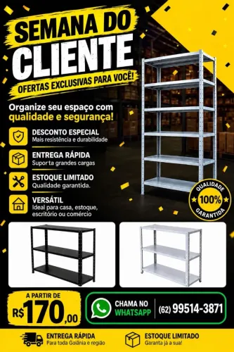 Estantes de aço a pronta entrega