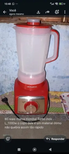1 Liquidificador novinho 1 painel de TV 1 mesa de plástico grande 1Espelho de 1 mt e 60