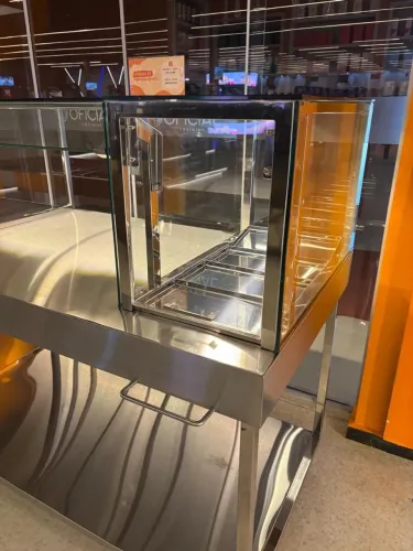 Mesa Self-Service em Aço Inox 430 Escovado