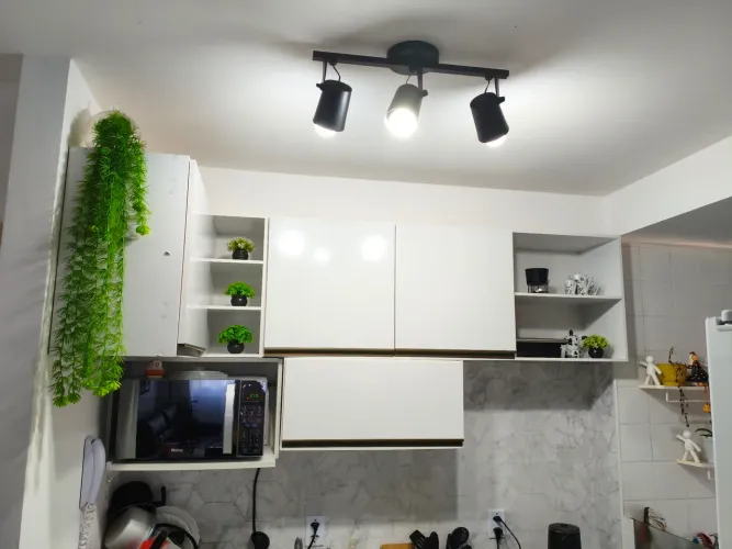 Armário de cozinha modulado completo cabinete