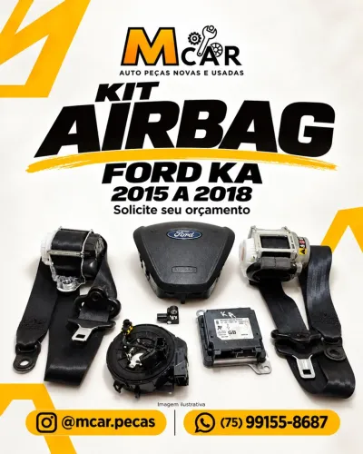 Kit Airbag Ford ka 2015 a 2018