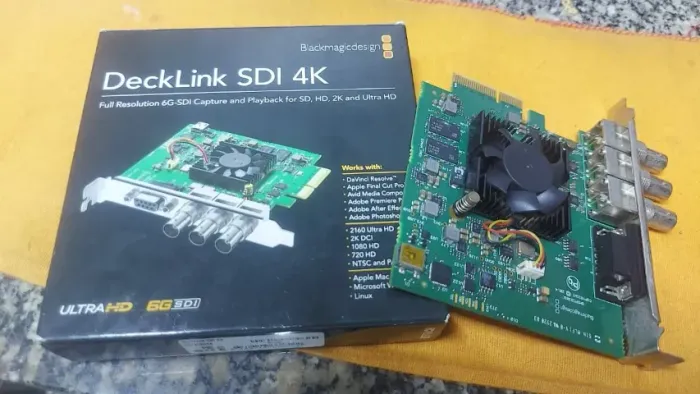 Placa Captura De Vídeo Blackmagic Decklink Sdi 4k 6G