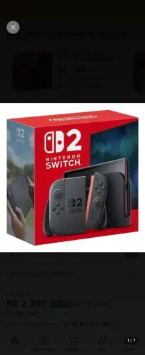 Nintendo switch 2 novo lacrado