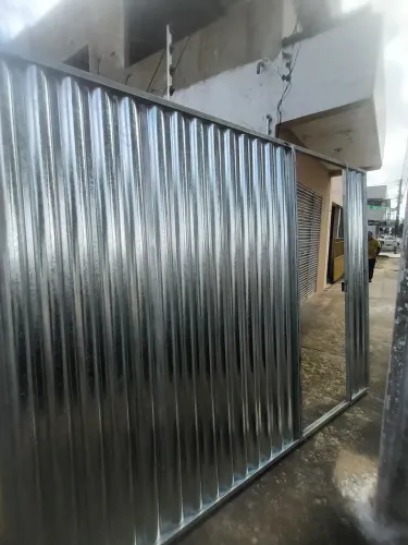 Portão de metalon galvanizado