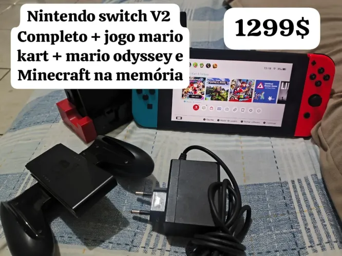 Nintendo switch V2 jogos Top na memória