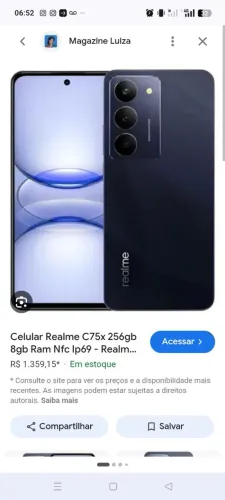 Celular realme c75x