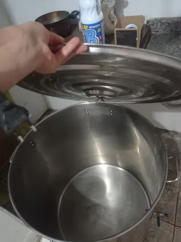 PANELA DE AÇO INOX 200 LITROS 
