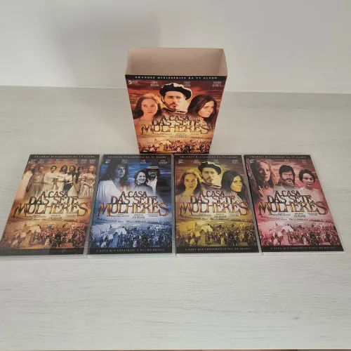 Box DVDS Novelas Globo. Tieta, O Tempo e o Vento, Engraçadinha, A Muralha, Casa 7 Mulheres