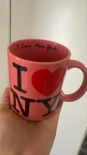 Caneca de cerâmica oficial Pink I Love NY 325 ml da New York