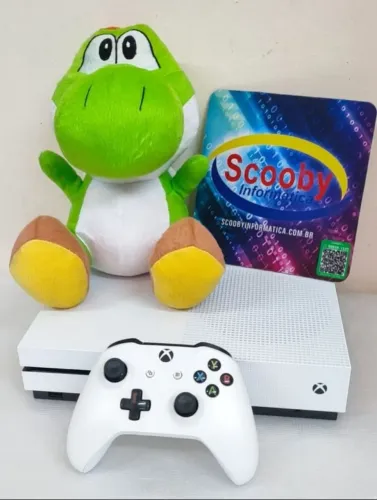 XBOX ONE S 1 TB SEMINOVO,1 CONTROLE, GARANTIA 1 ANO APARELHO
