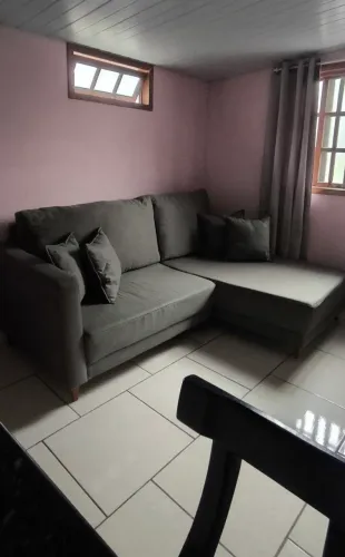 Sofá com tecido Pet friendly