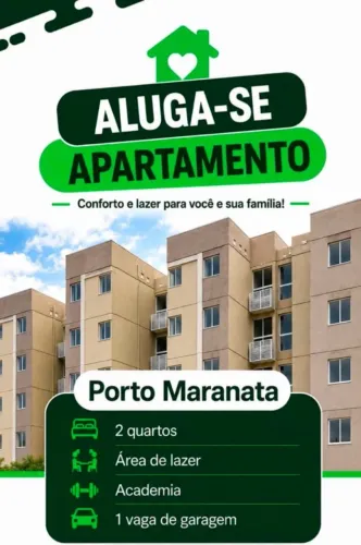Alugo apartamento no porto maranata 