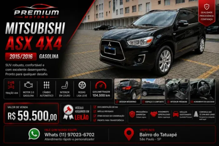 Mitsubishi ASX 2.0 16V 4X4 160cv Aut. 2016