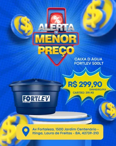 Caixa D´Água de 500lt e de 1000lt em Oferta!