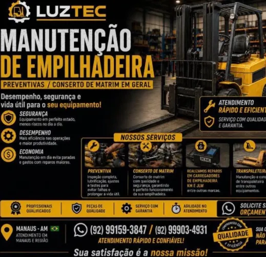 Manutenção de Empilhadeira/ Preventivas/Conserto de matrim em Geral