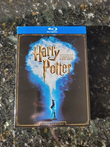 Box Blu-Ray Harry Potter - Coleção Completa com 8 Filmes 