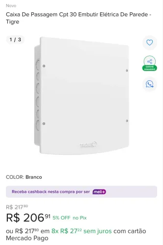 Caixa de passagem Tigre CPT 30