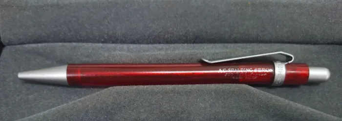 Caneta Antiga A.G. Spalding & Bros Resina Vermelha Japan