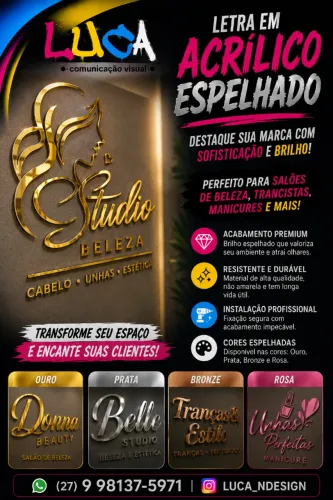 Letras em Acrílico