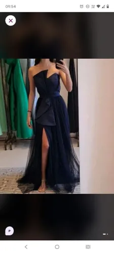 Vestido de festa azul 