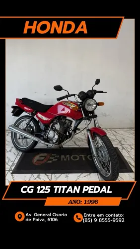 Honda titan 125 pedal ano 1996, extra aceitamos cartão