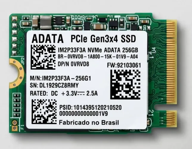 SSD ADATA 256GB M.2 NVMe - IM2P33F3A (100% Saudável / Testado)