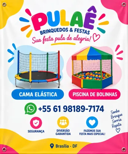Aluguel de cama elastica e piscina de bolinhas