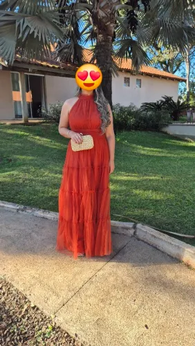 Vestido de Festa Longo Maria Tule